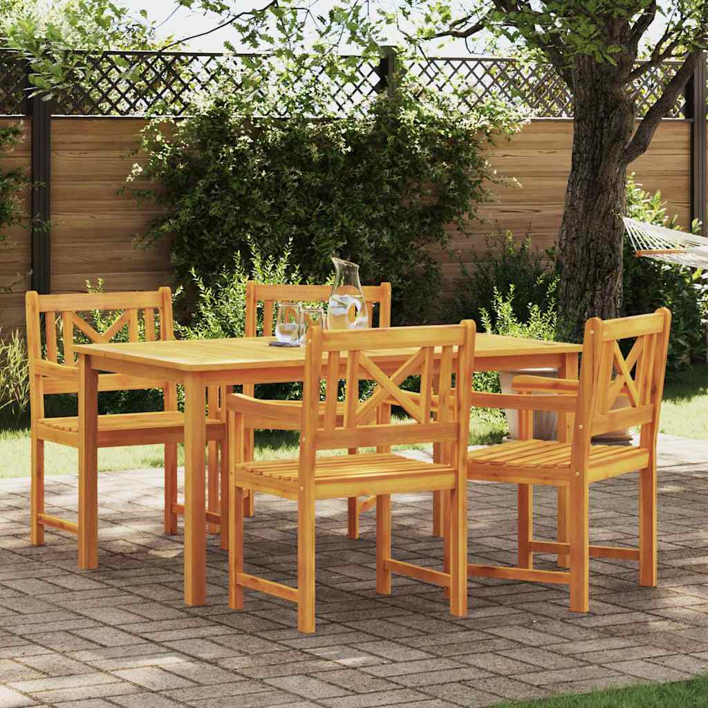Garden Chair 4 pcs Brown 56 x 56 x 90cm Solid Acacia wood