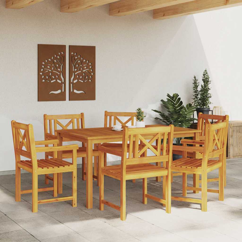 Garden Chair 6 pcs Brown 56 x 56 x 90cm Solid Acacia wood