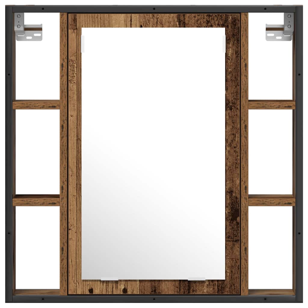 Bathroom Furniture Set with Shelf 2 pcs Brown 60 x 30 x 60 cm