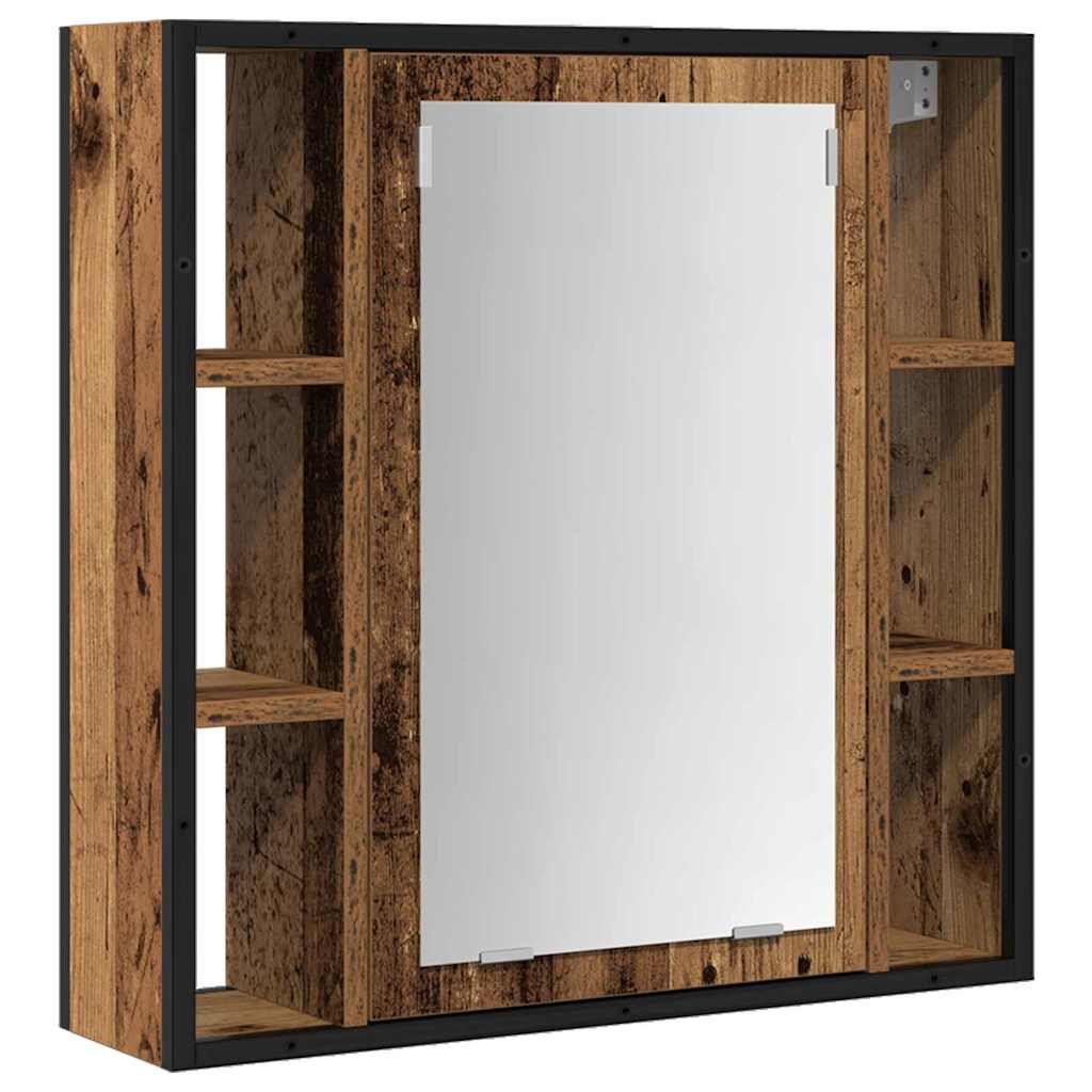 Bathroom Furniture Set with Shelf 2 pcs Brown 60 x 30 x 60 cm