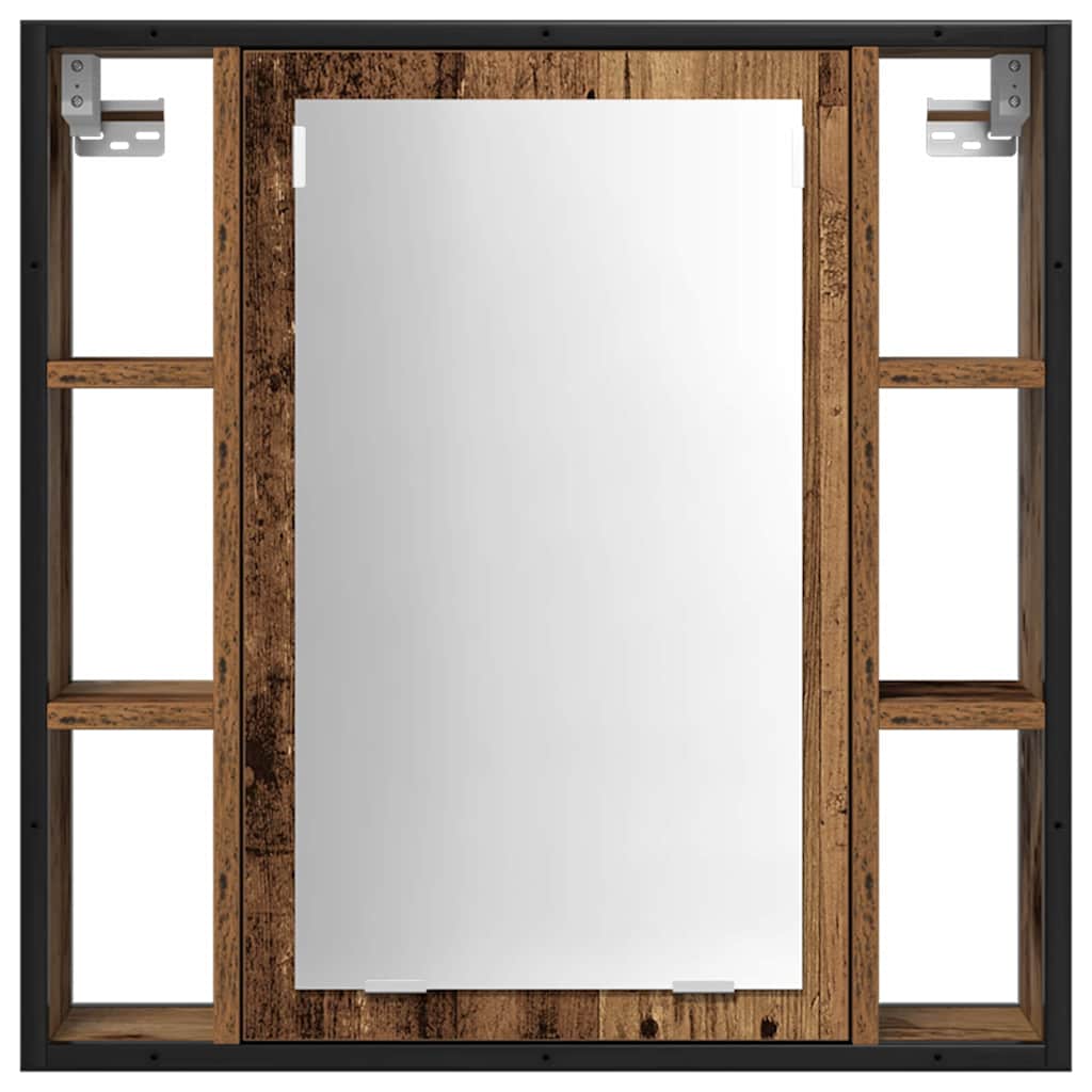 Bathroom Furniture Set with Shelf 2 pcs Brown 60 x 30 x 60 cm