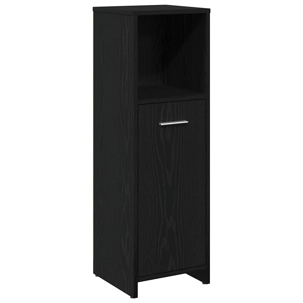 Bathroom Furniture Set 3 pcs Black Oak 60 x 33 x 60 cm