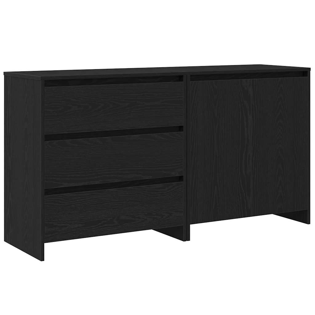 Sideboard 2 pcs Black 70 x 41 x 75 cm Engineered wood