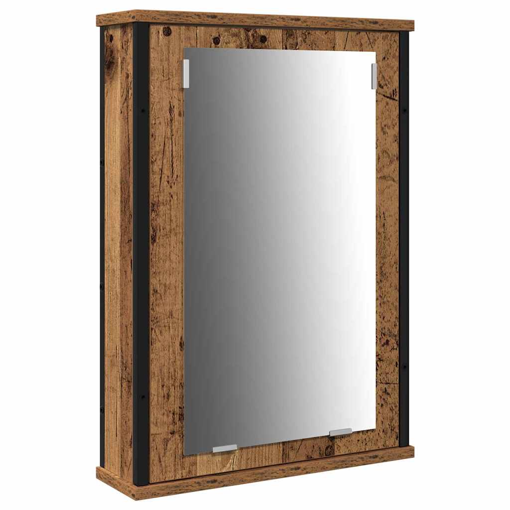 Bathroom Furniture Set 3 pcs Old wood 33 x 33 x 185.5 cm