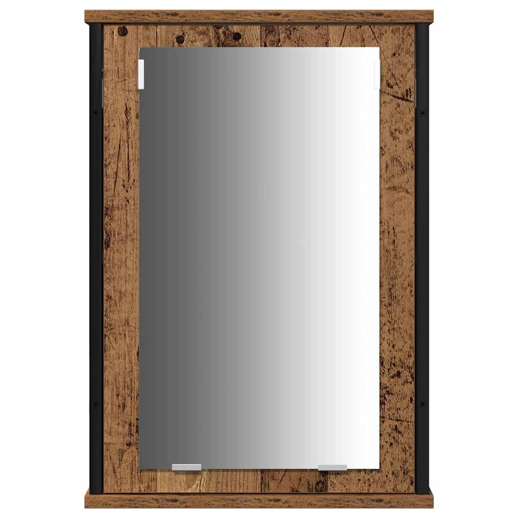 Bathroom Furniture Set 4 pcs Old wood 33 x 33 x 185.5 cm