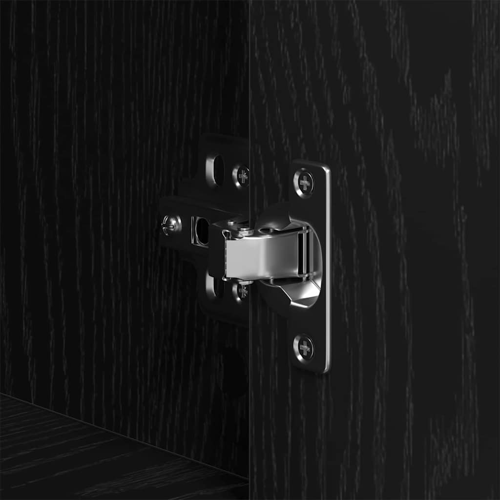 Sideboard Black oak 240 x 33 x 70 cm Engineered wood