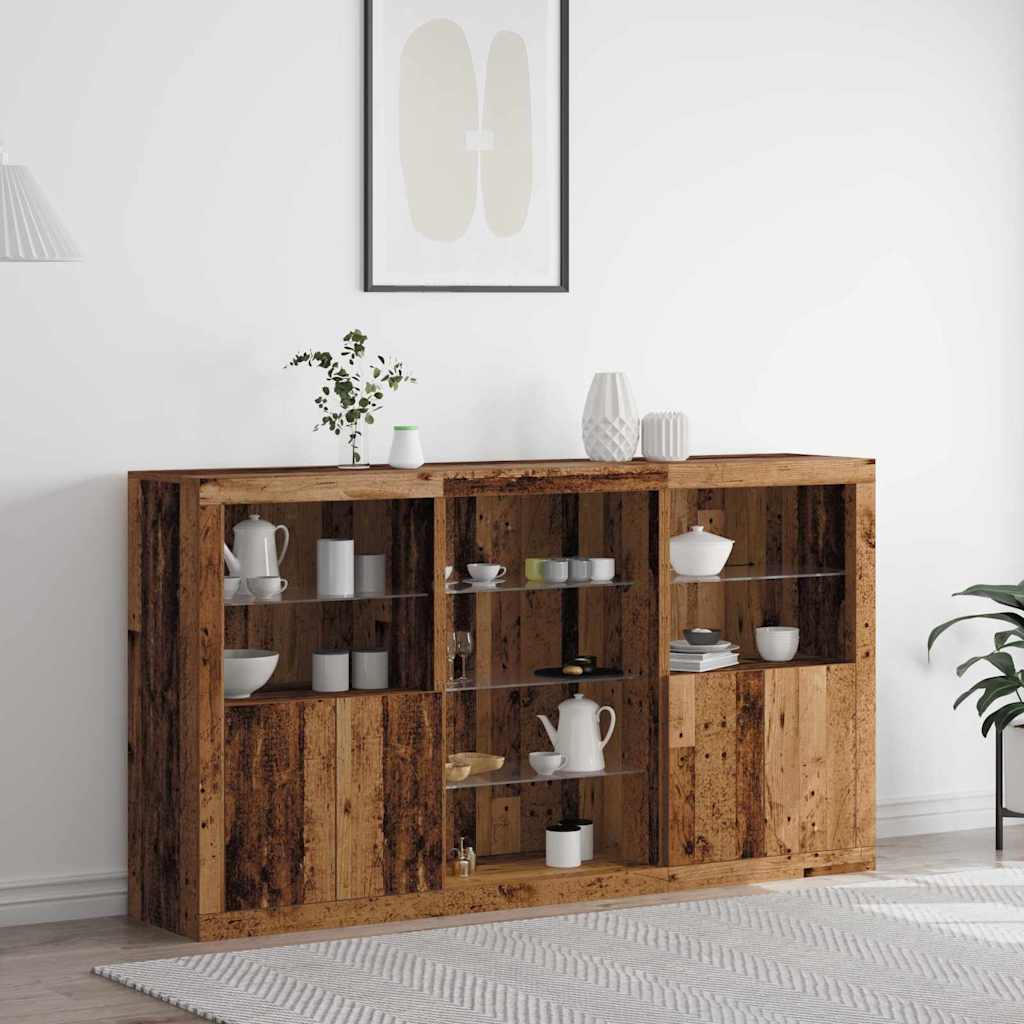 Sideboard Old wood 181.5 x 37 x 100 cm Engineered wood