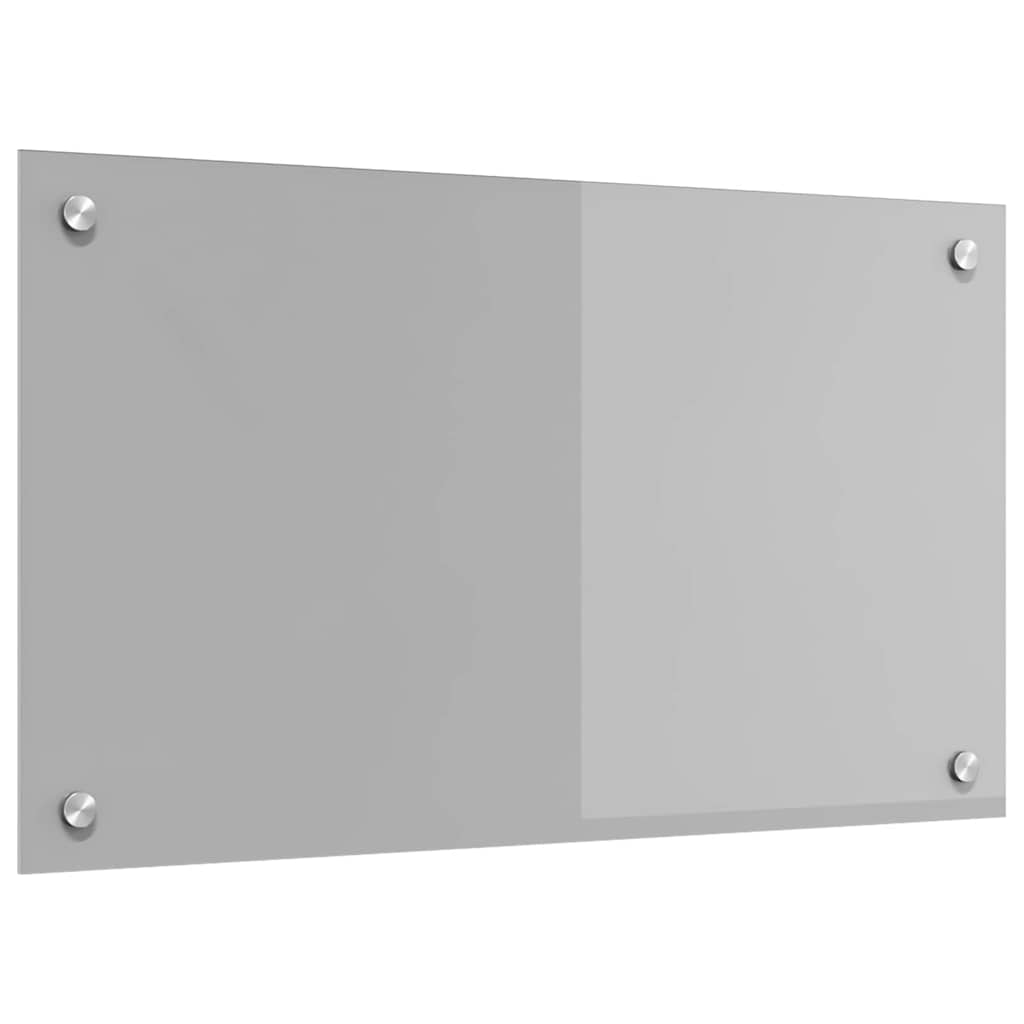 Kitchen Backsplash Light grey 70 x 40 x 0.6 cm Tempered Glass
