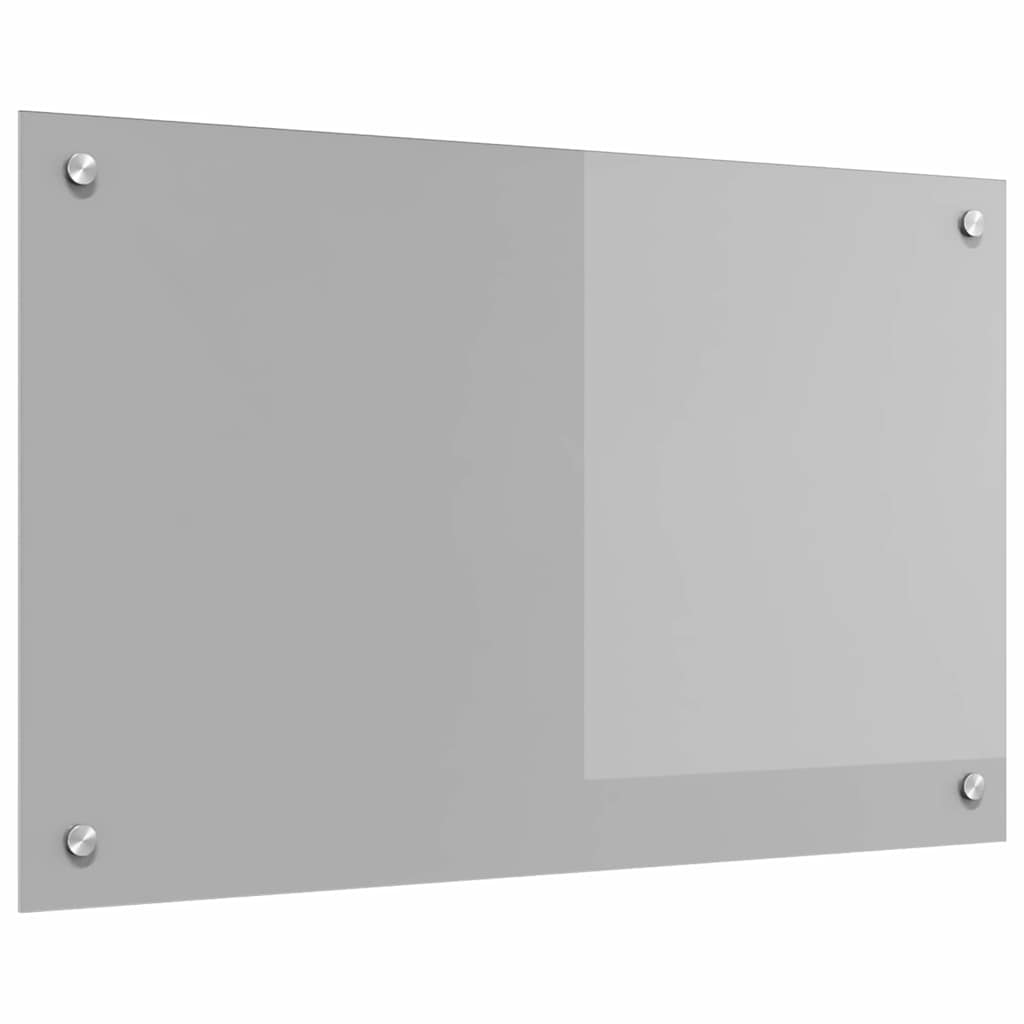 Kitchen Backsplash Light grey 80 x 50 x 0.6 cm Tempered Glass