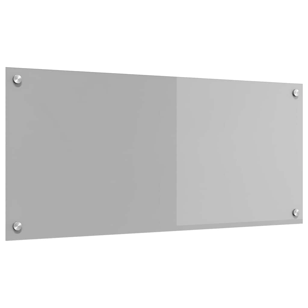 Kitchen Backsplash Light grey 90 x 40 x 0.6 cm Tempered Glass