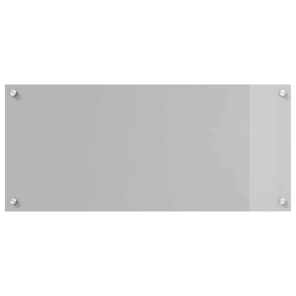 Kitchen Backsplash Light grey 90 x 40 x 0.6 cm Tempered Glass