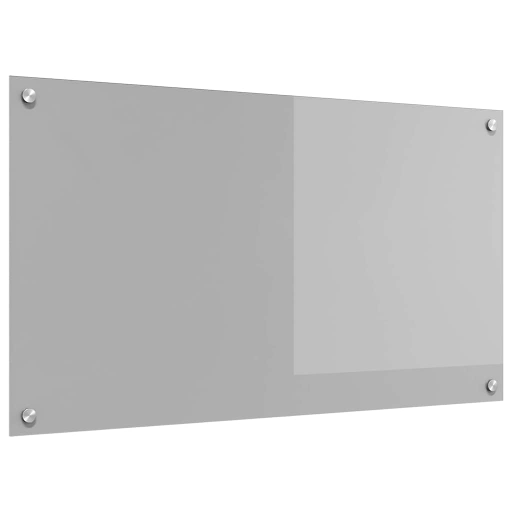 Kitchen Backsplash Light grey 90 x 50 x 0.6 cm Tempered Glass