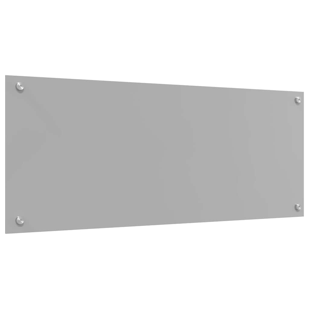 Kitchen Backsplash Light grey 100 x 40 x 0.6 cm Tempered Glass