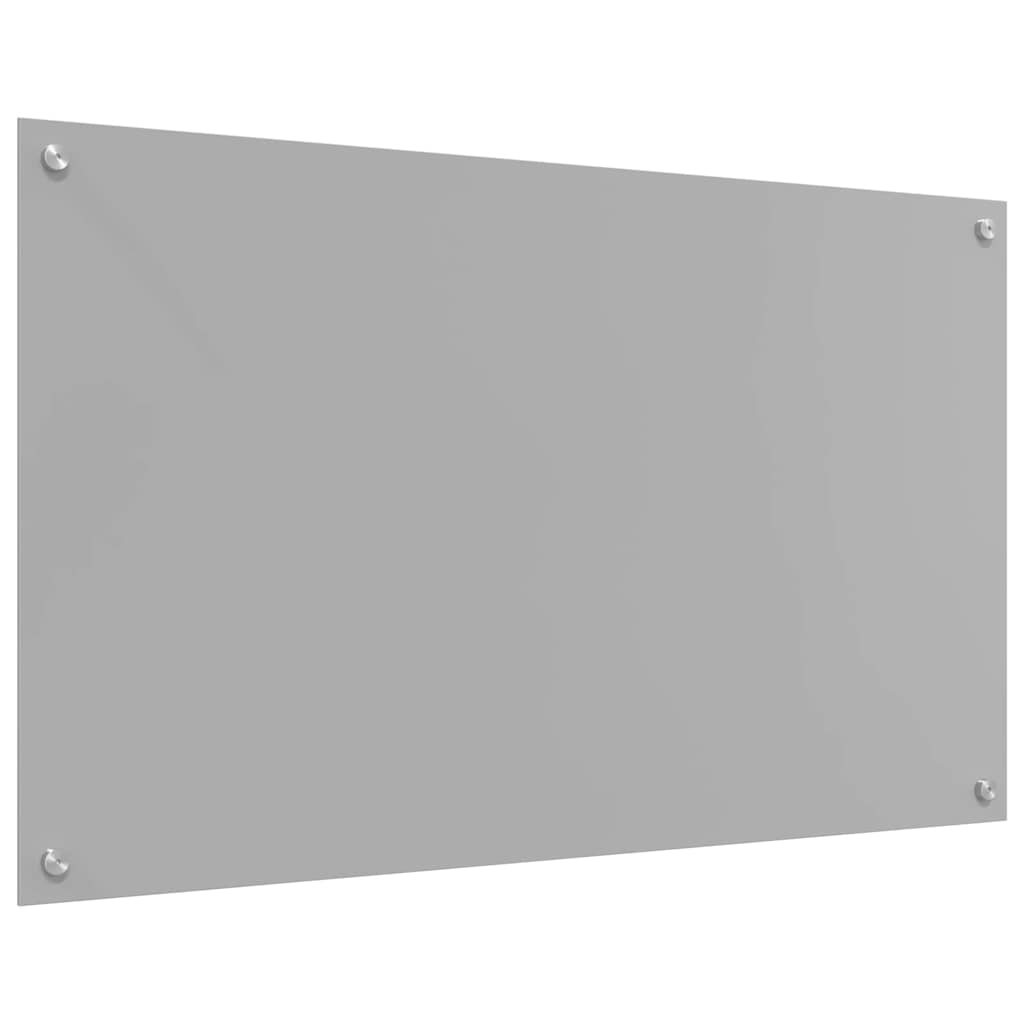 Kitchen Backsplash Light grey 100 x 60 x 0.6 cm Tempered Glass