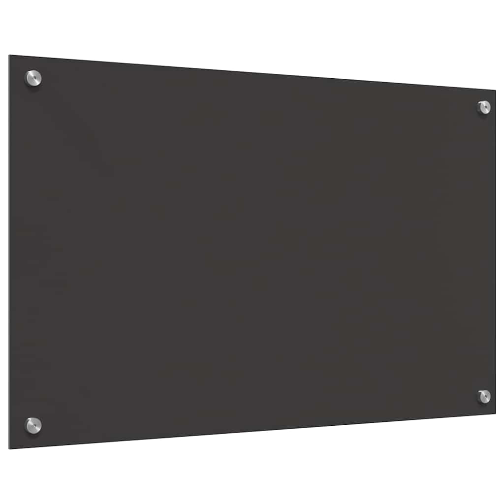 Kitchen Backsplash Dark grey 80 x 50 x 0.6 cm Tempered Glass