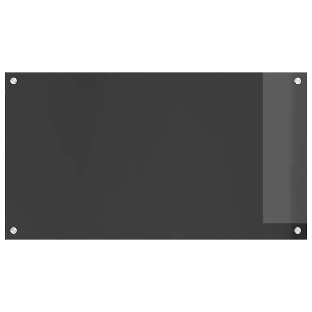 Kitchen Backsplash Dark grey 90 x 50 x 0.6 cm Tempered Glass