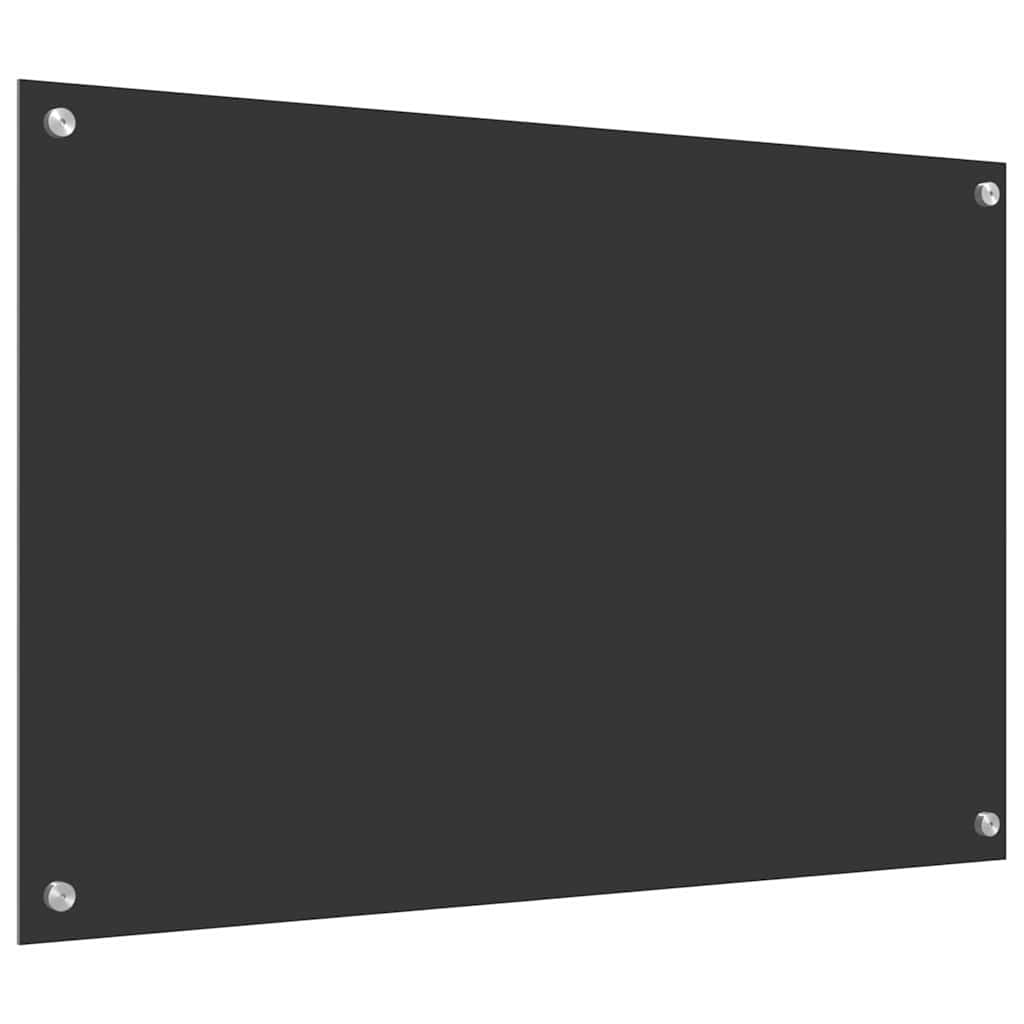 Kitchen Backsplash Dark grey 90 x 60 x 0.6 cm Tempered Glass