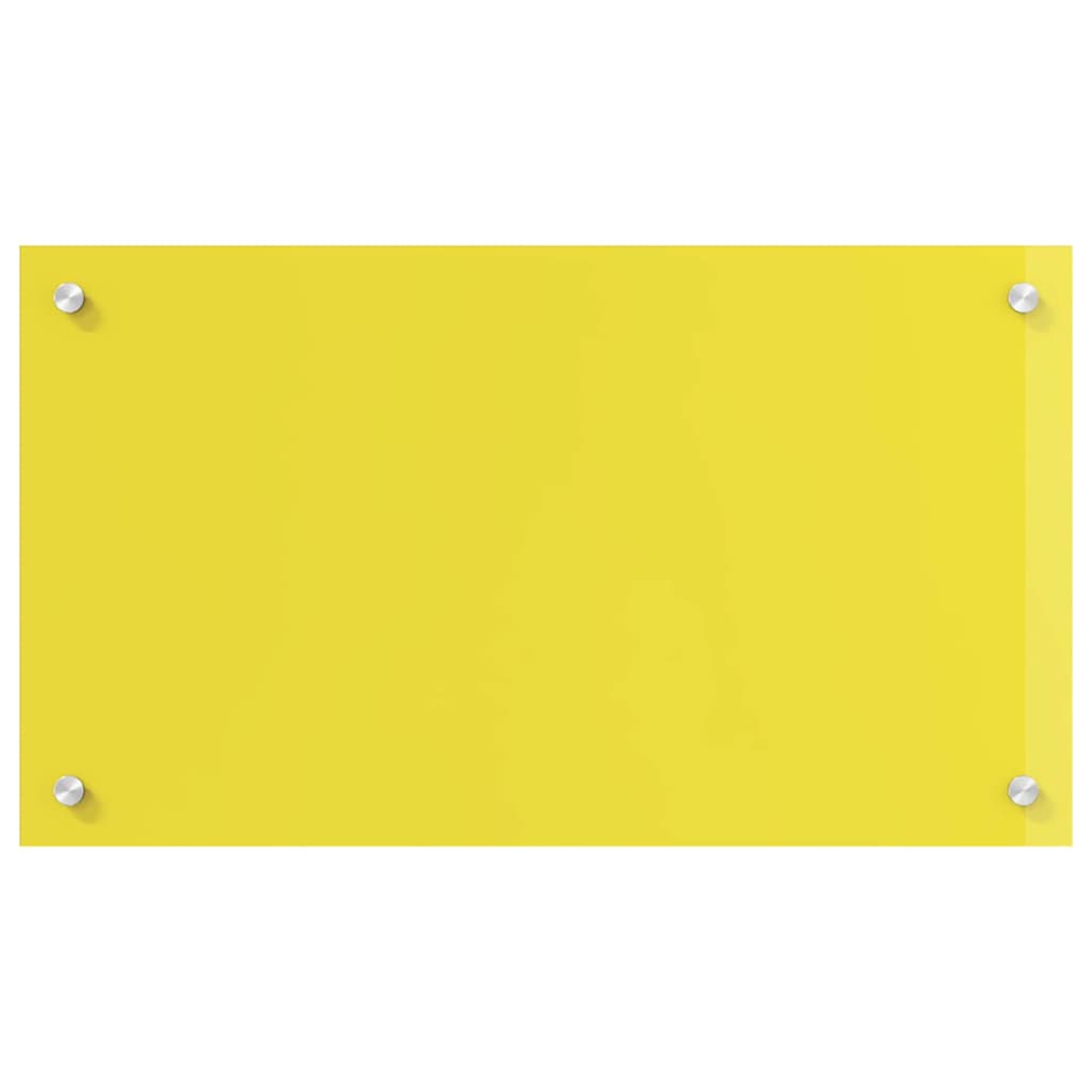 Kitchen Backsplash Yellow 70 x 40 x 0.6 cm Tempered Glass