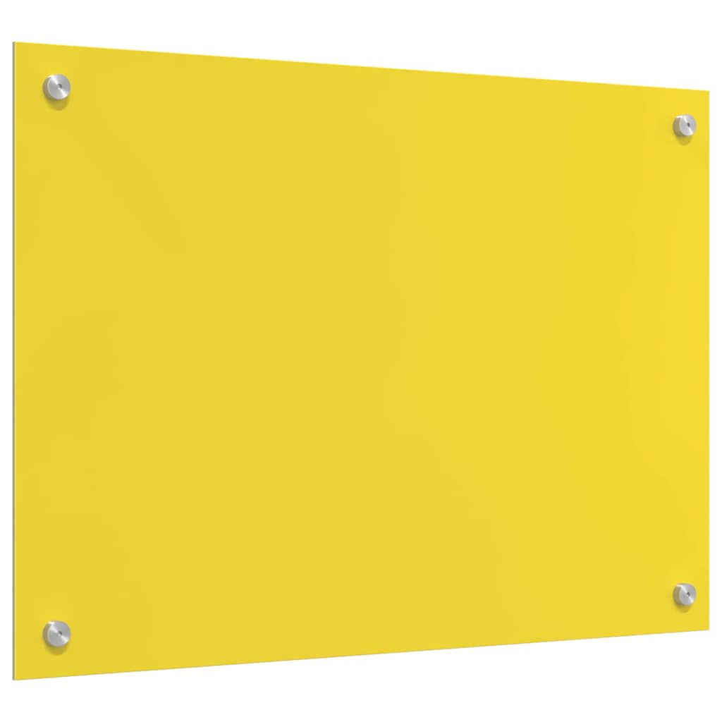 Kitchen Backsplash Yellow 70 x 50 x 0.6 cm Tempered Glass