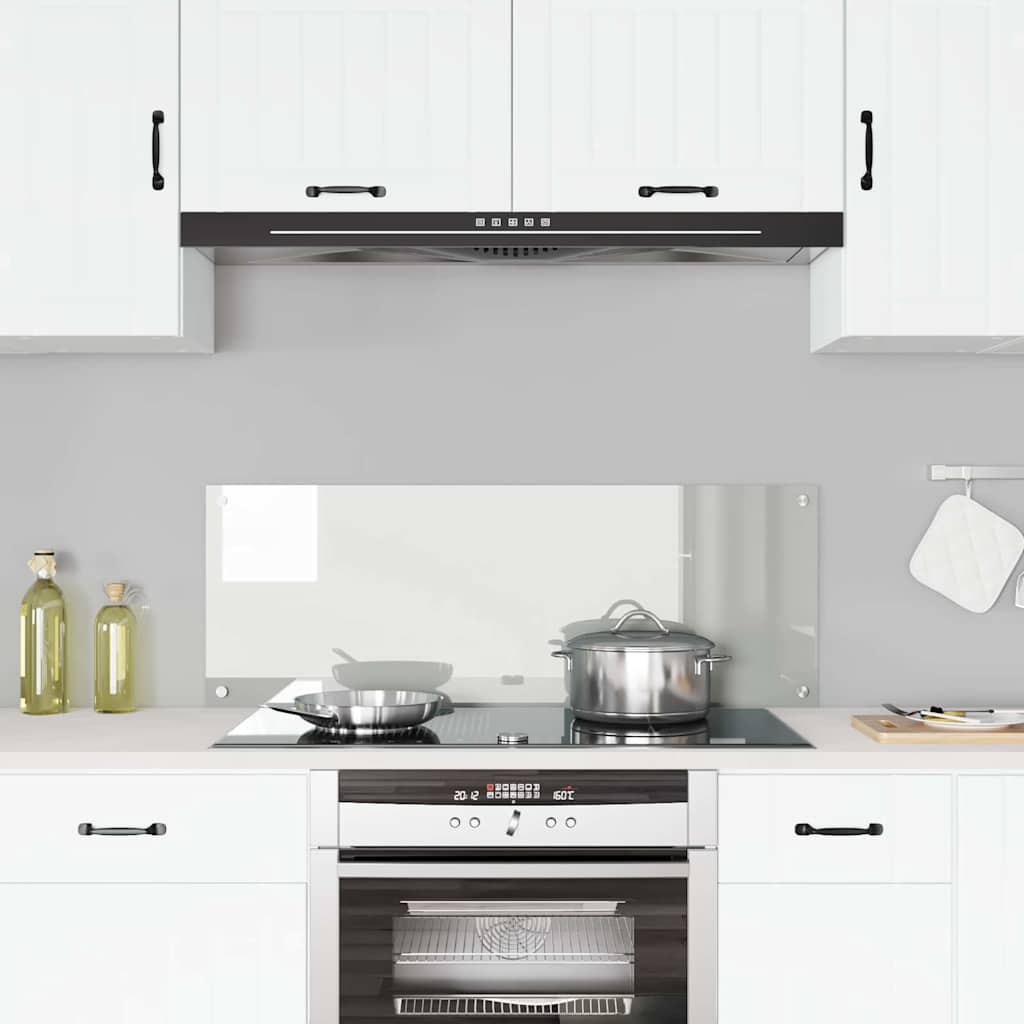 Kitchen Backsplash Transparent 110 x 40 x 0.6 cm Tempered Glass