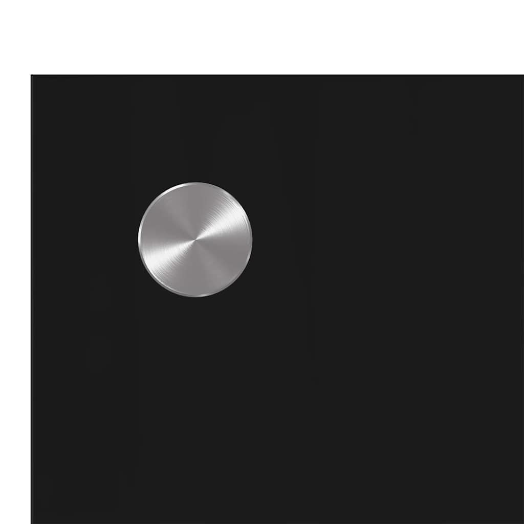 Kitchen Backsplash Black 110 x 40 x 0.6 cm Tempered Glass