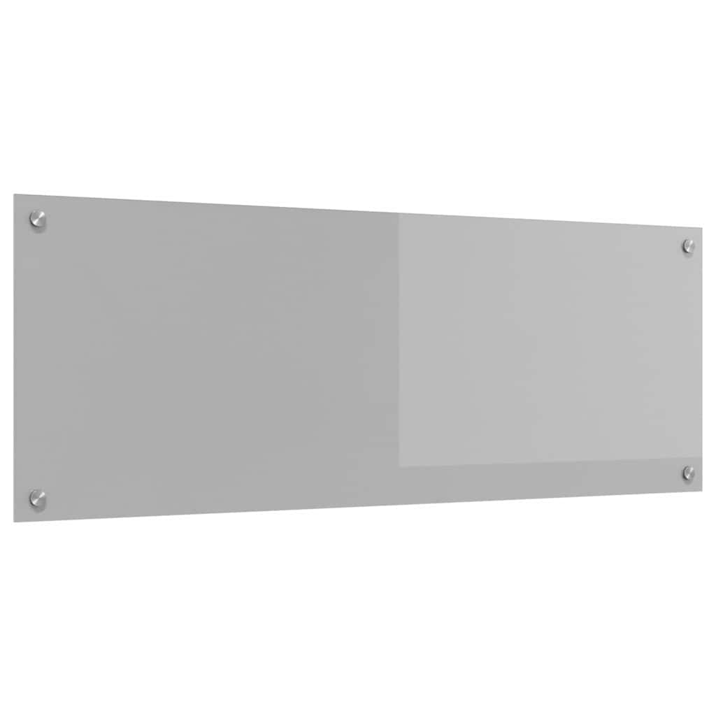 Kitchen Backsplash Light grey 110 x 40 x 0.6 cm Tempered Glass