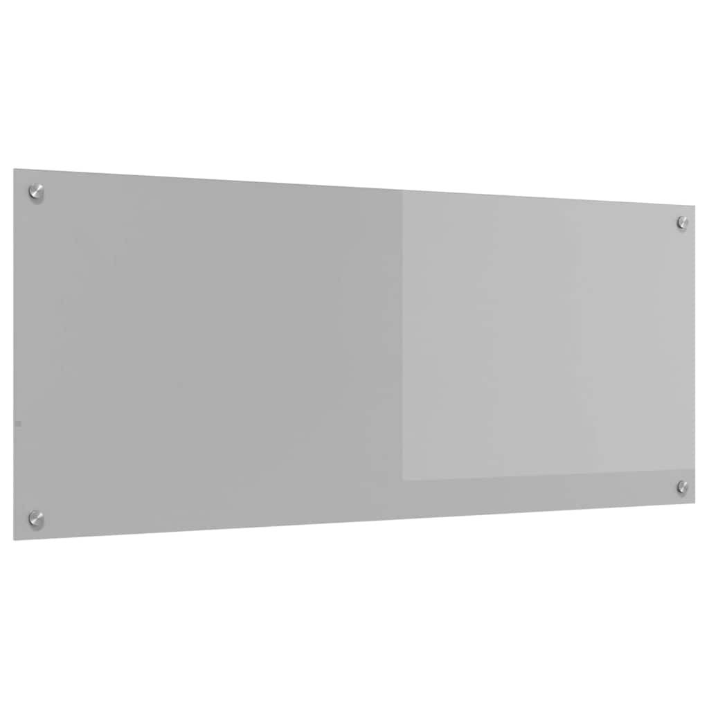 Kitchen Backsplash Light grey 120 x 50 x 0.6 cm Tempered Glass