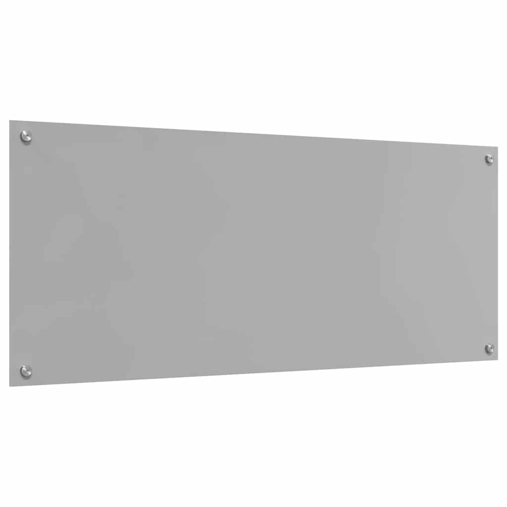 Kitchen Backsplash Light grey 120 x 50 x 0.6 cm Tempered Glass
