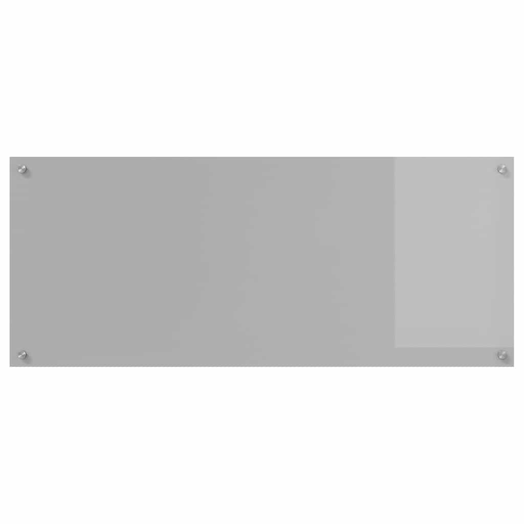 Kitchen Backsplash Light grey 120 x 50 x 0.6 cm Tempered Glass