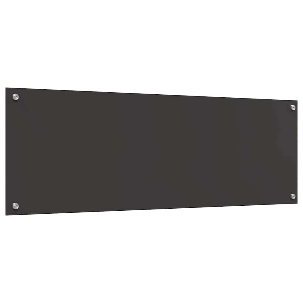 Kitchen Backsplash Dark grey 120 x 40 x 0.6 cm Tempered Glass