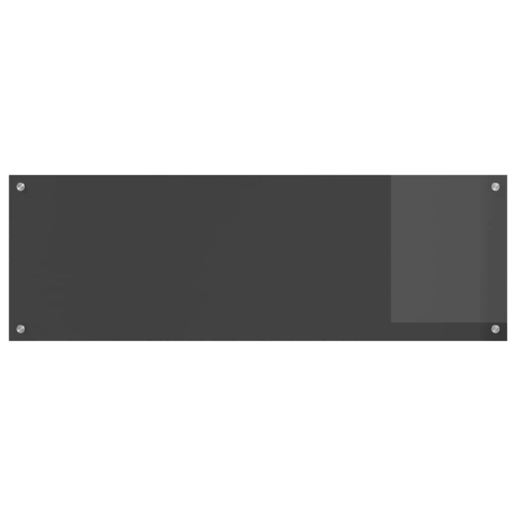 Kitchen Backsplash Dark grey 120 x 40 x 0.6 cm Tempered Glass