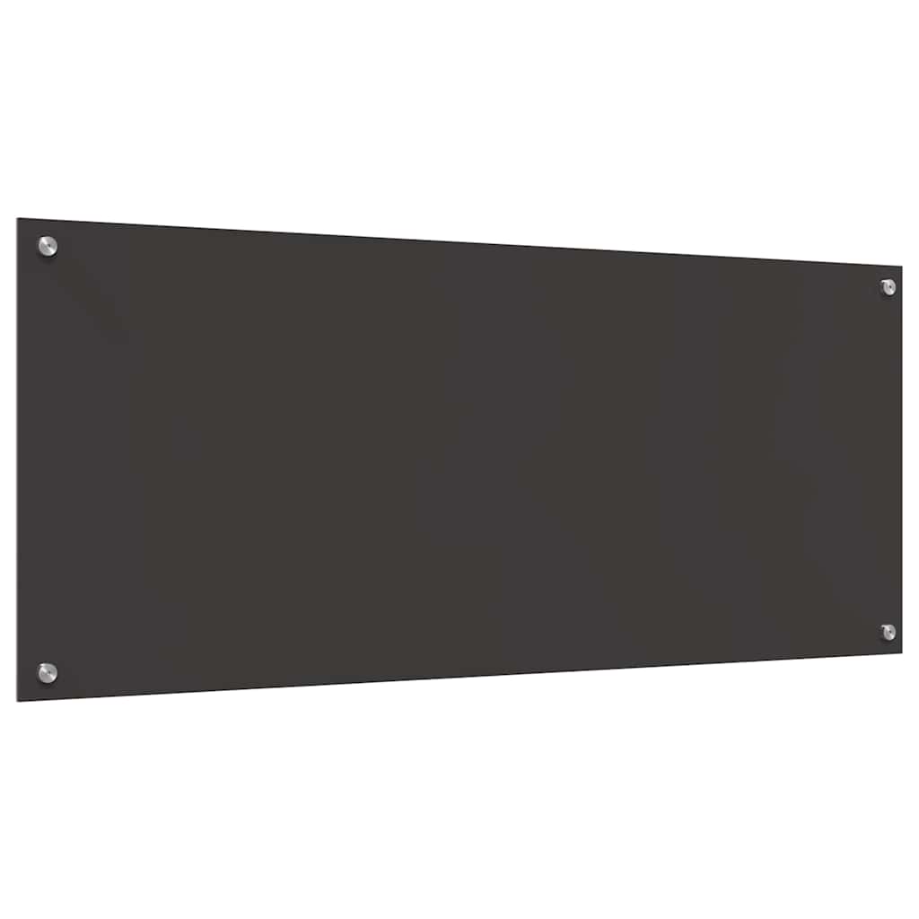 Kitchen Backsplash Dark grey 120 x 50 x 0.6 cm Tempered Glass
