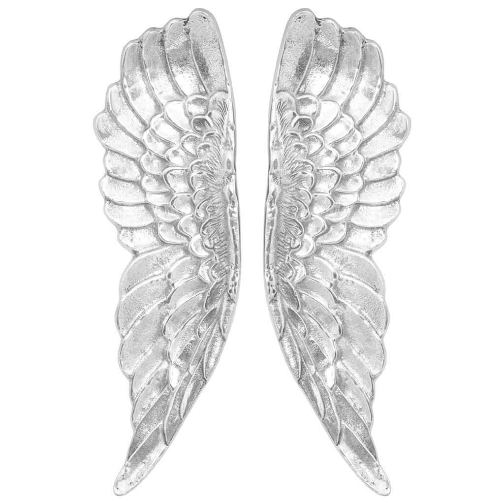 Wings Sculpture Silver 31 x 5 x 91 cm Aluminium