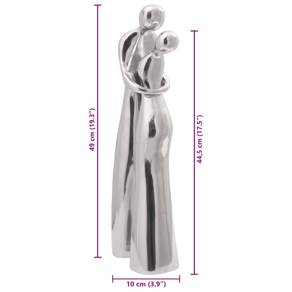 Sculpture Silver 10 x 16 x 49 cm Aluminium