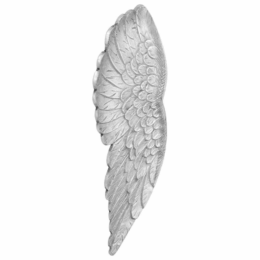 Wings Sculpture Silver 17 x 5 x 59 cm Aluminium
