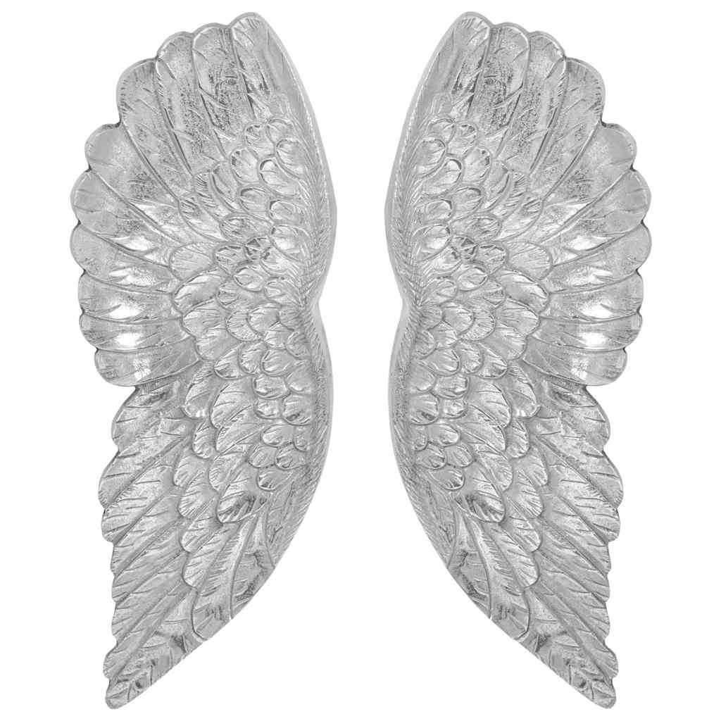 Wings Sculpture Silver 17 x 5 x 59 cm Aluminium