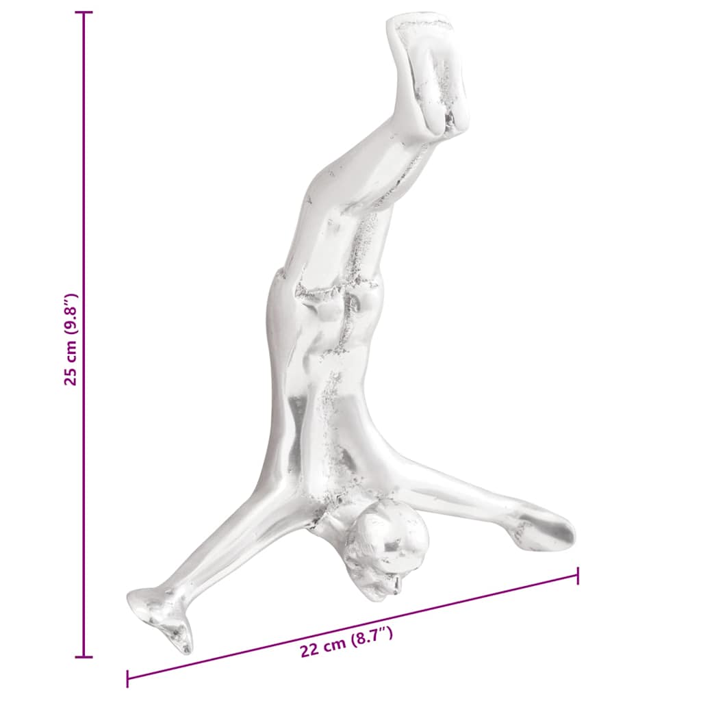 Sculpture Silver 22 x 8 x 25 cm Aluminium