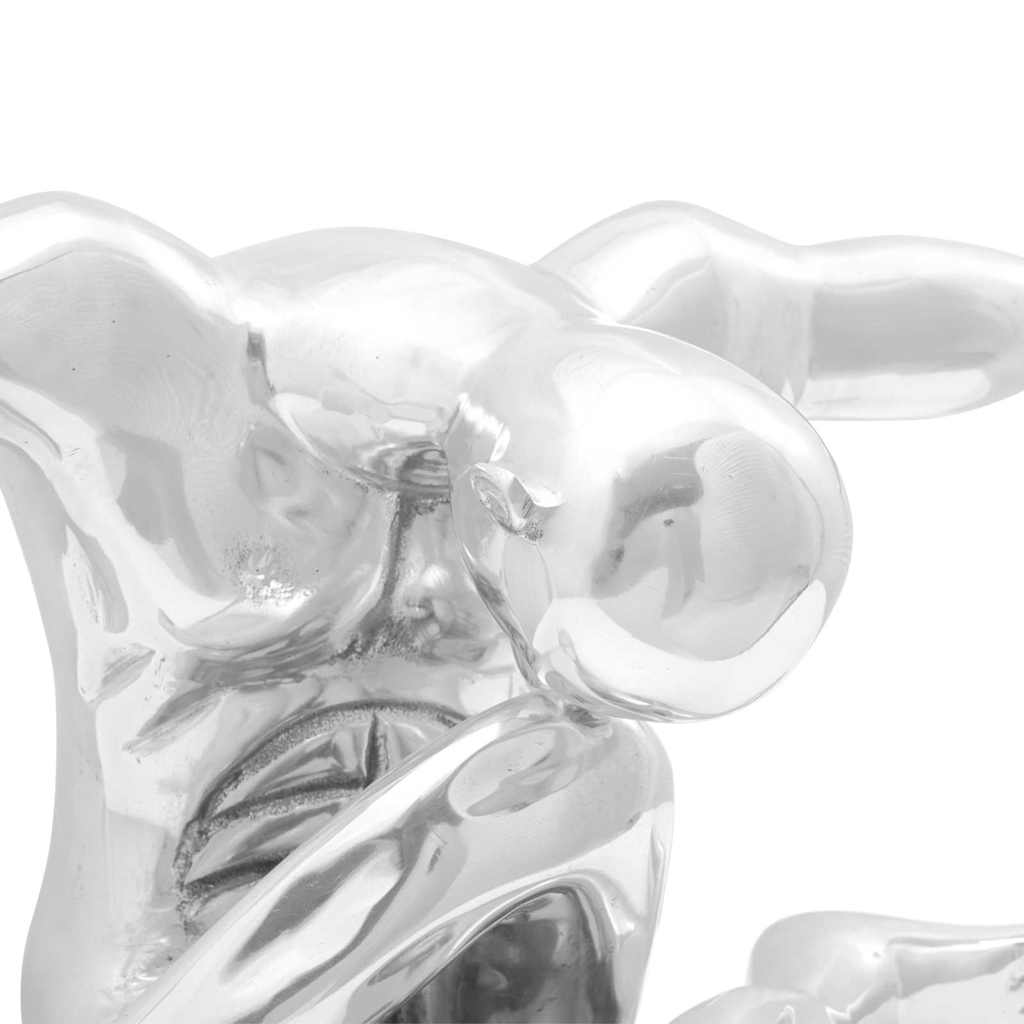 Sculpture Silver 63 x 20 x 22 cm Aluminium
