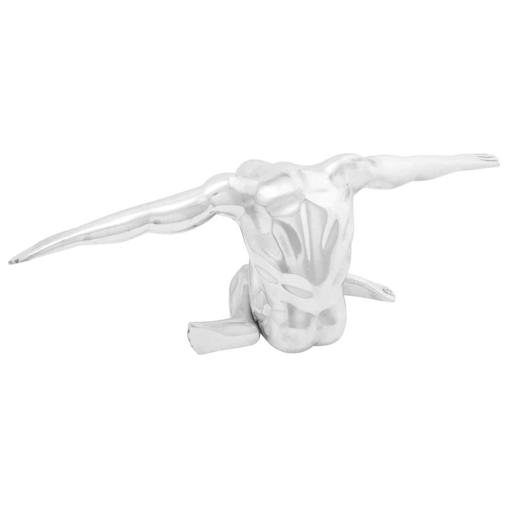 Sculpture Silver 63 x 20 x 22 cm Aluminium