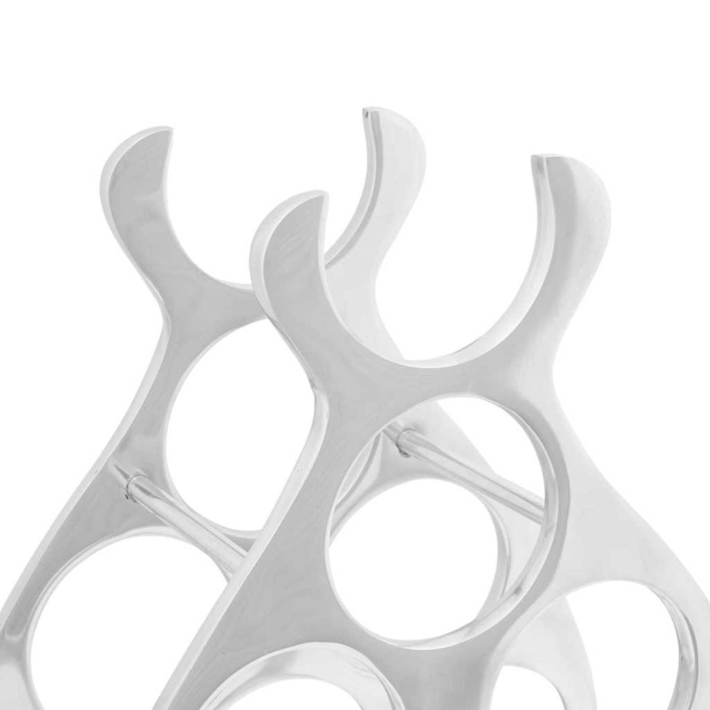 Wine Rack Silver 38 x 33 x 13 cm Aluminium
