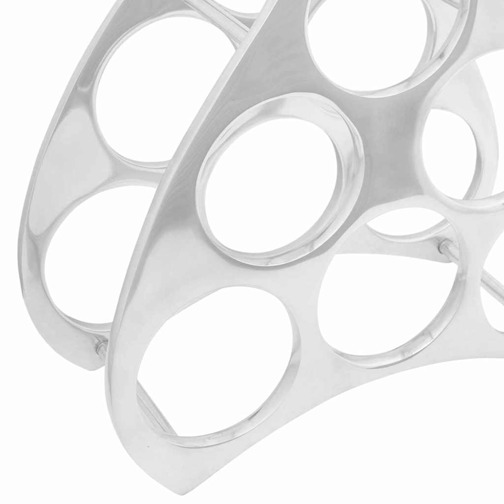 Wine Rack Silver 38 x 33 x 13 cm Aluminium