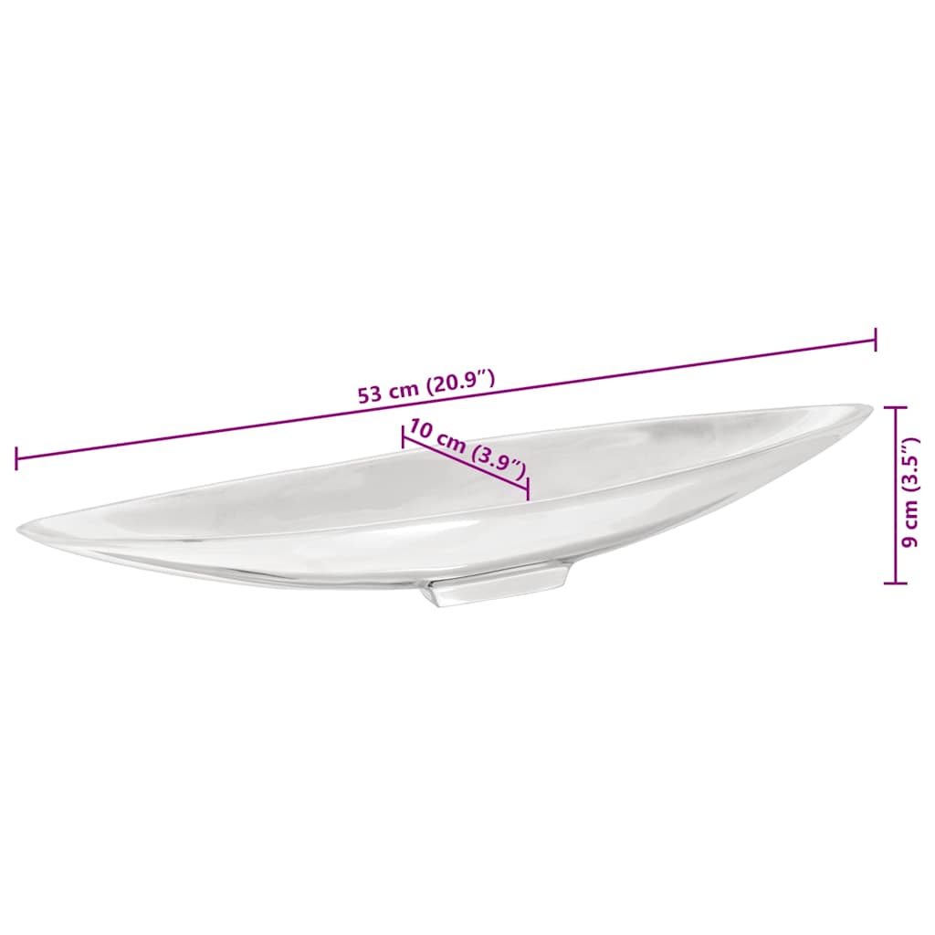 Fruit Basket Silver 54 x 9 x 10 cm Aluminium