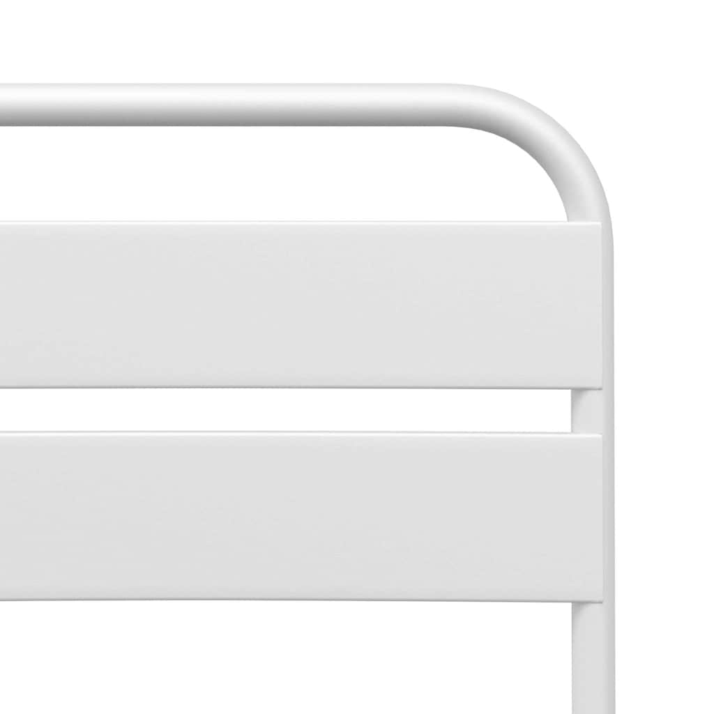 Garden Folding Chair Folding 2 pcs White 55 x 56.5 x 91cm Steel