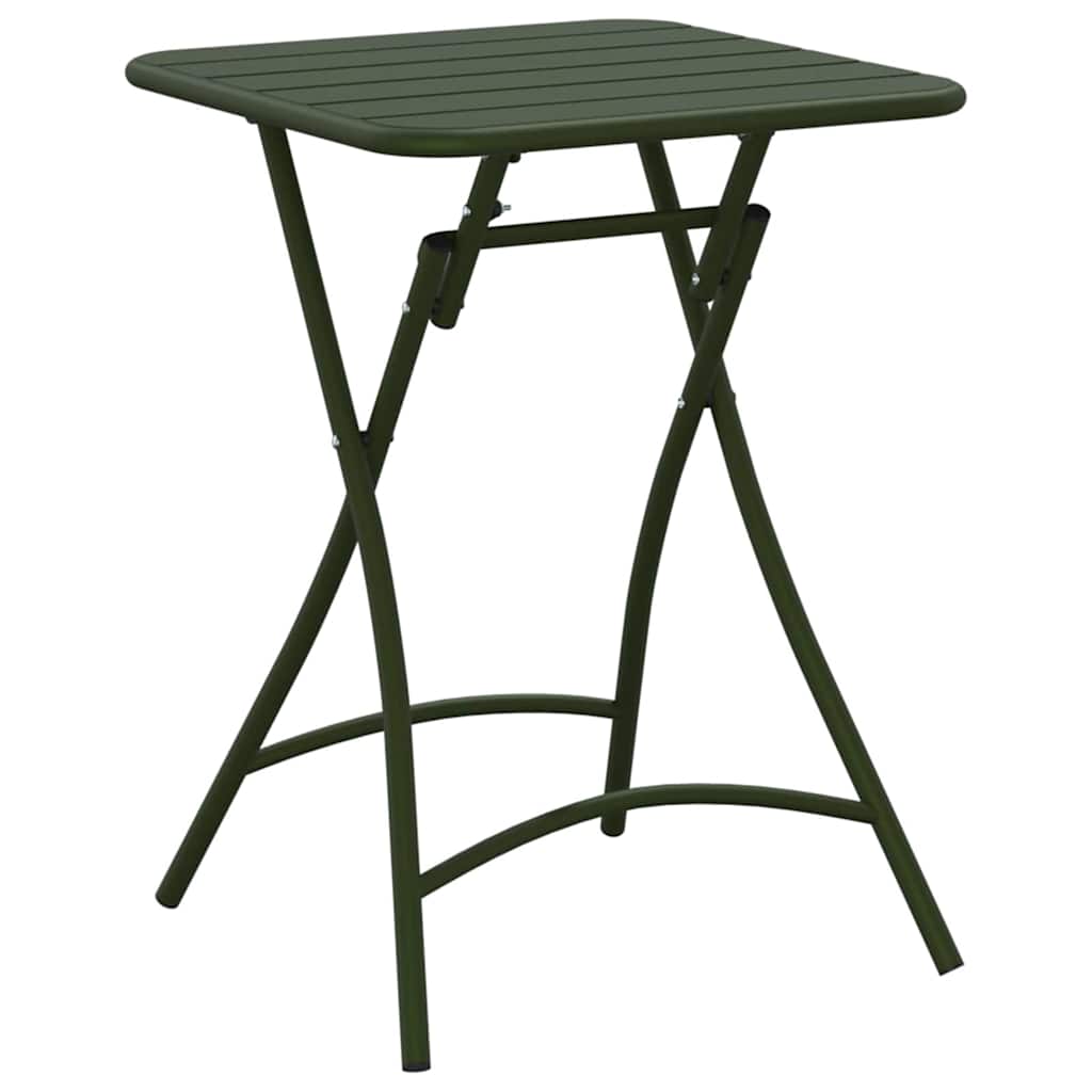 Garden Table Dark green 55 x 55 x 73 cm Powder-coated Steel