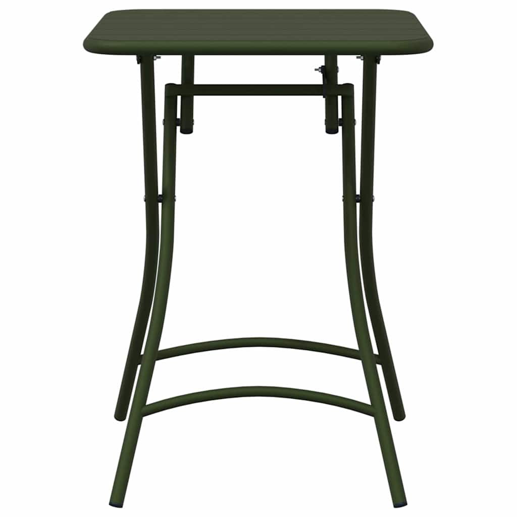 Garden Table Dark green 55 x 55 x 73 cm Powder-coated Steel