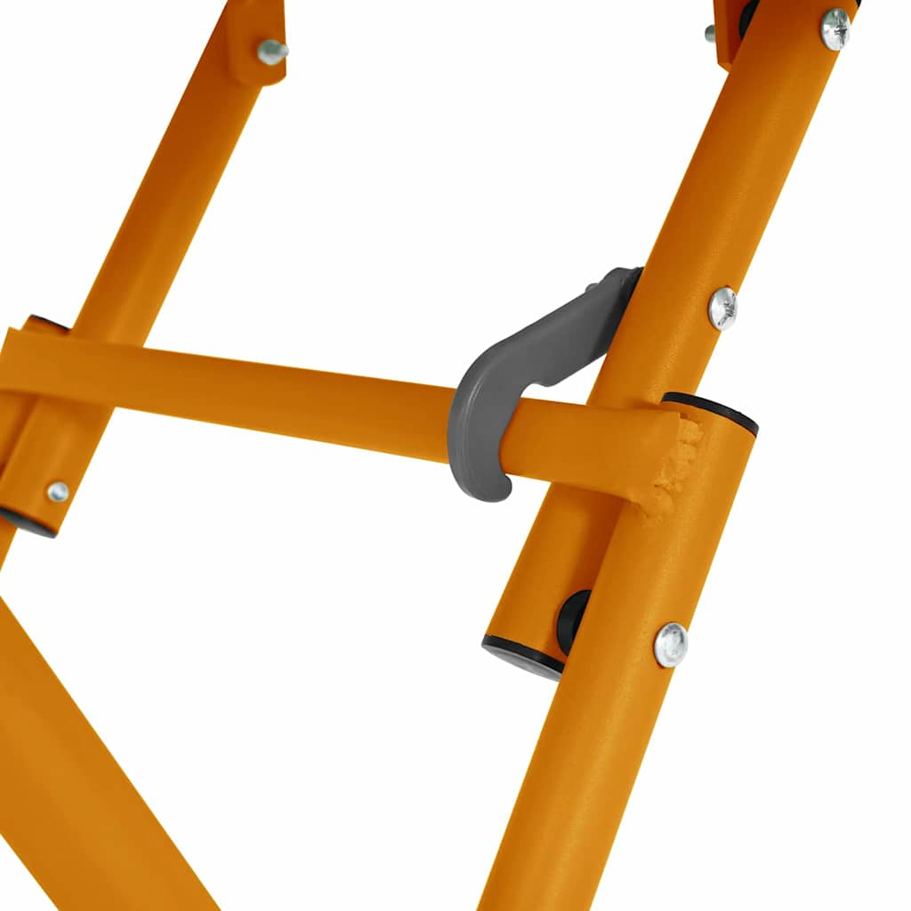 Garden Table Mustard 55 x 55 x 73 cm Powder-coated Steel