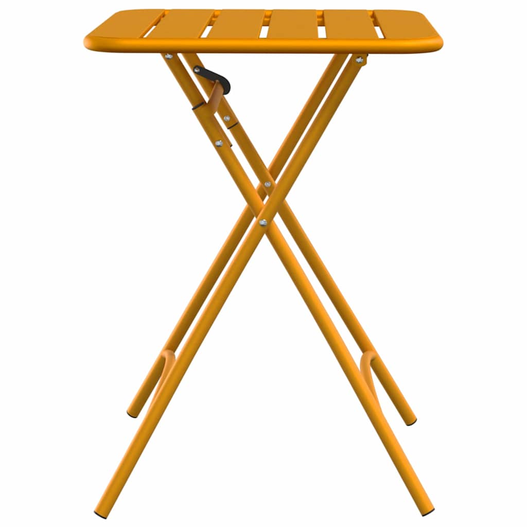 Garden Table Mustard 55 x 55 x 73 cm Powder-coated Steel