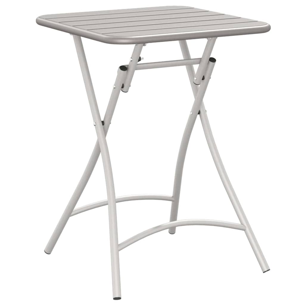 Garden Table Folding Beige 55 x 55 x 73 cm Powder-coated Steel