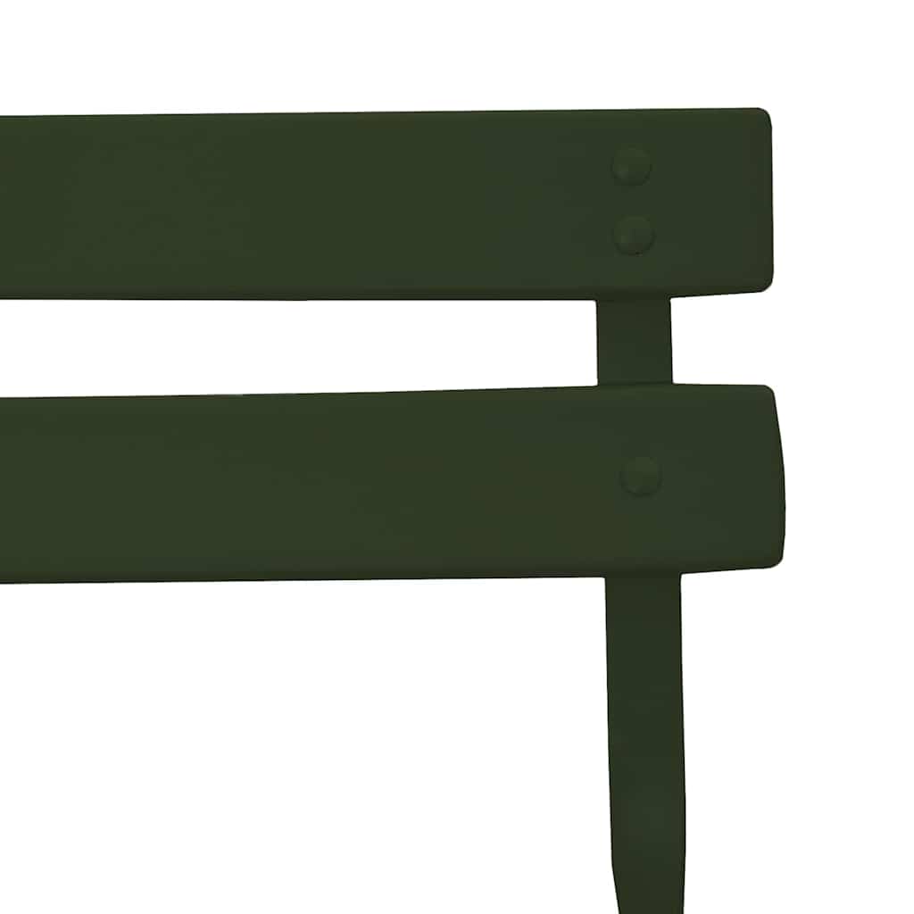 Garden Folding Chair Folding 2 pcs Green 42 x 46 x 82cm Steel