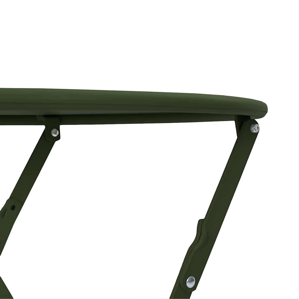 Bistro Table Folding Dark green Ø50x71 cm Powder-coated Steel